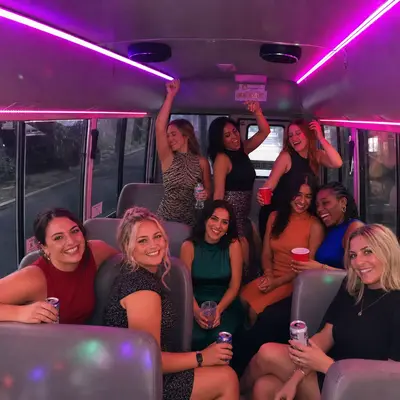 Premium Party Bus Hire Sydney interior